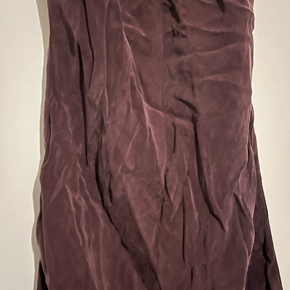 AG Adriano Goldschmied Burgundy Sueded Slip Dress Size Small - Picture 3 of 9